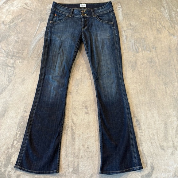 Hudson Bootcut Flare & Wide Leg Denim Blue Jeans Wmn’s Sz 28 - Picture 1 of 12